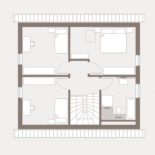 Grundriss Dachgeschoss Einfamilienhaus Home 1 von allkauf 