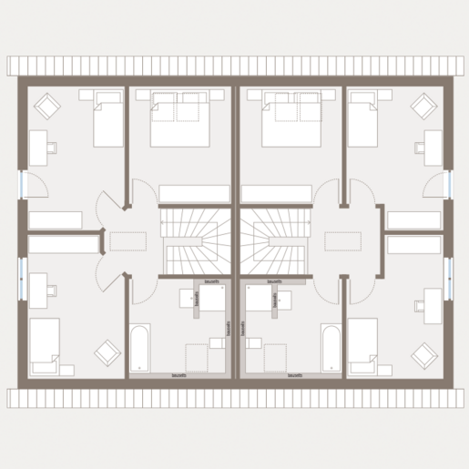 Grundriss Dachgeschoss Mehrfamilienhaus Generation 7 von allkauf