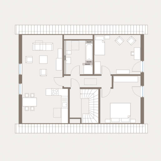 Grundriss Dachgeschoss Mehrfamilienhaus Generation 4 von allkauf