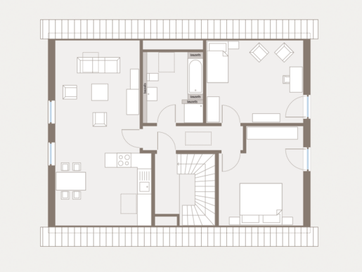 Grundriss Dachgeschoss Mehrfamilienhaus Generation 4 von allkauf