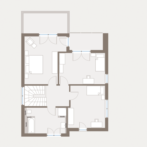 Grundriss Dachgeschoss Bauhaus Cult 2 V2 von allkauf