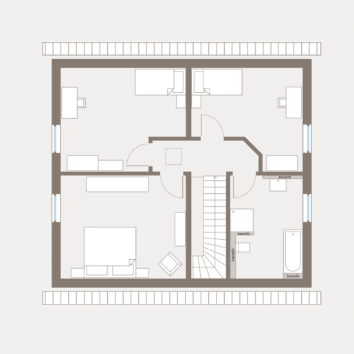 Grundriss Dachgeschoss Einfamilienhaus Home 6 von allkauf