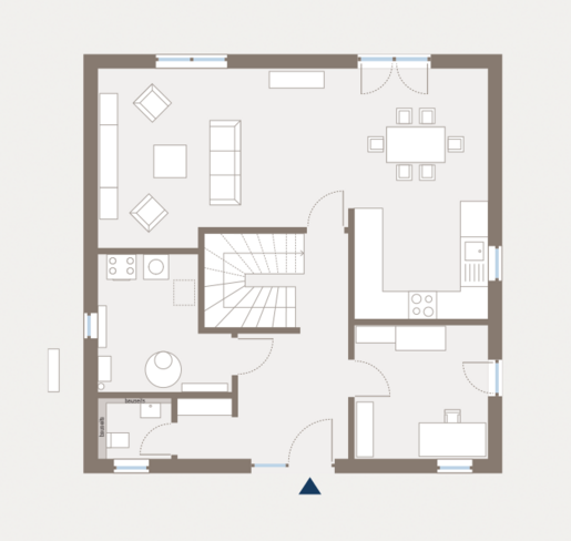 Grundriss Erdgeschoss Einfamilienhaus Home 10 von allkauf