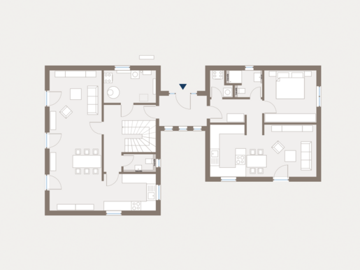 Grundriss Erdgeschoss Mehrfamilienhaus Generation 8 von allkauf