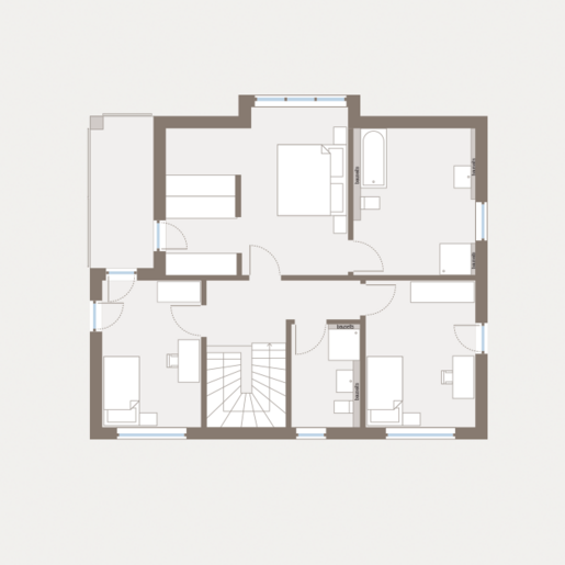 Grundriss Dachgeschoss Einfamilienhaus Prestige 2 V3 von allkauf 