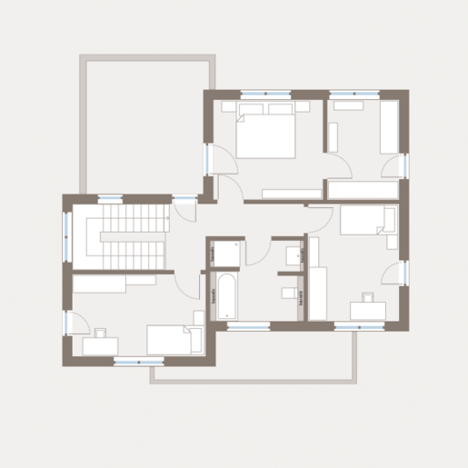 Grundriss Dachgeschoss Bauhaus Cult 3 von allkauf