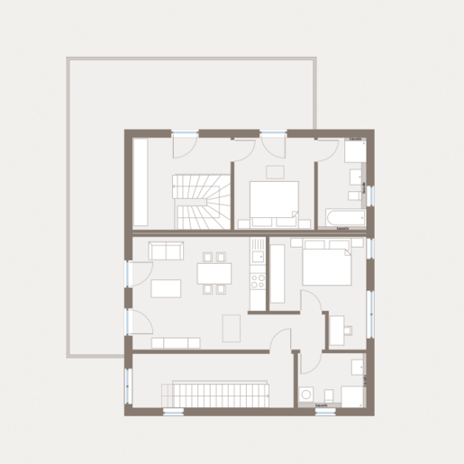 Grundriss Dachgeschoss Mehrfamilienhaus Generation 15 von allkauf