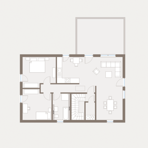 Grundriss Dachgeschoss Mehrfamilienhaus Generation 1 V2 von allkauf