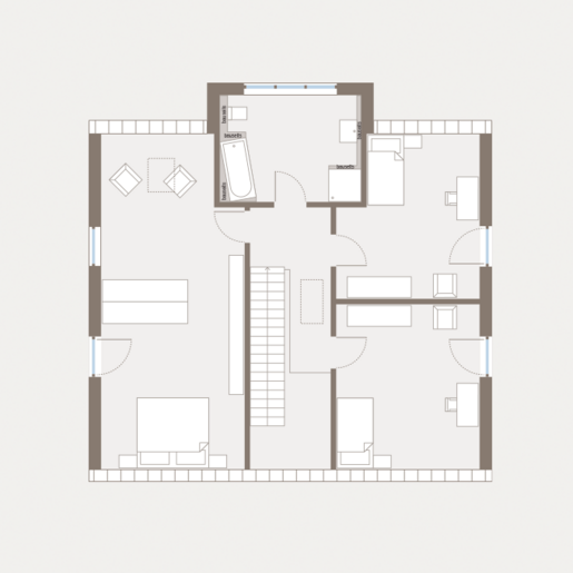 Grundriss Dachgeschoss Einfamilienhaus Prestige 3 von allkauf 