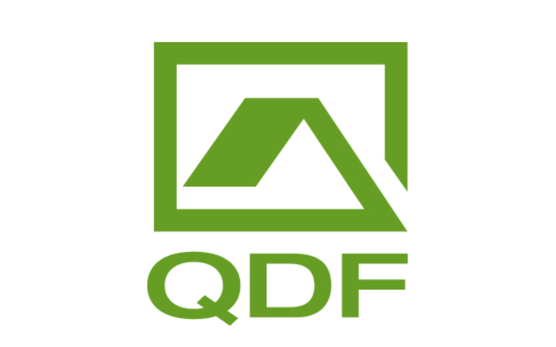 Logo der Qualitätsgemeinschaft Deutscher Fertigbau (QDF)