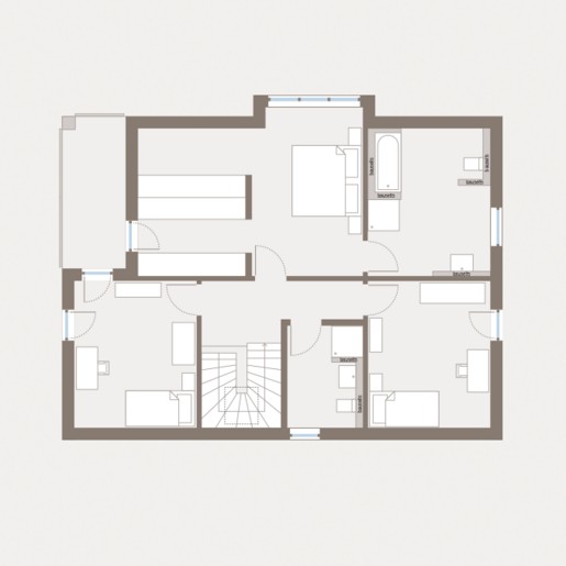 Grundriss Dachgeschoss Einfamilienhaus Prestige 2 von allkauf 