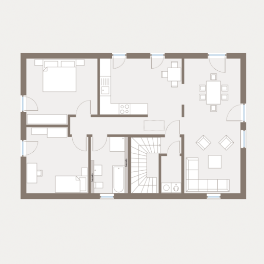 Grundriss Dachgeschoss Mehrfamilienhaus Generation 2 V2 von allkauf