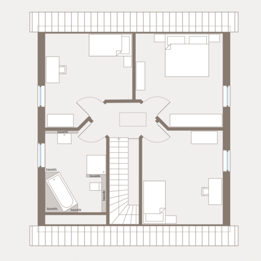 Grundriss Dachgeschoss Einfamilienhaus Home 2 von allkauf