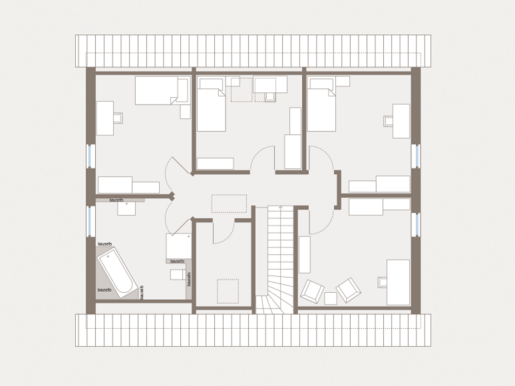 Grundriss Dachgeschoss Einfamilienhaus Home 13 von allkauf