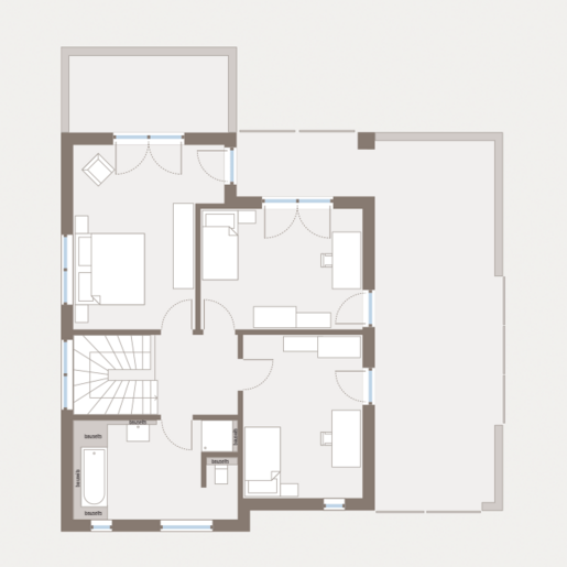 Grundriss Dachgeschoss Bauhaus Cult 1 V2 von allkauf