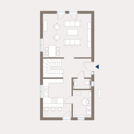 Grundriss Erdgeschoss Einfamilienhaus Cityline 1 von allkauf 