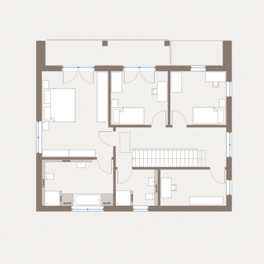 Grundriss Dachgeschoss Stadtvilla City Villa 2 von allkauf