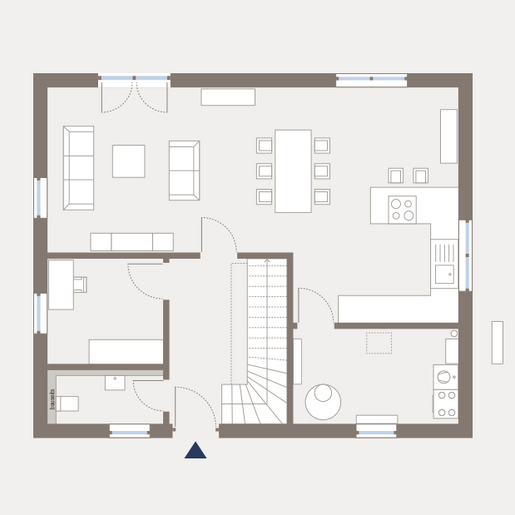 Grundriss Erdgeschoss Aktionshaus Move 3 von allkauf.